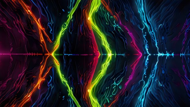 Vibrant abstract background that conveys the energy of an electric pulse.