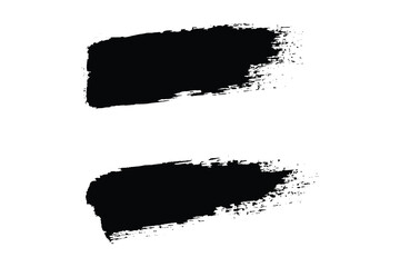 Fototapeta premium Paint brush stroke set, grungy ink brush stroke, colorful dirty brush strokes