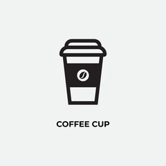 Coffee Cup icon vector template, vector illustration template, icon template