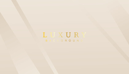 Obraz premium Golden lines luxury on cream color background. elegant realistic
