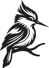 Fototapeta premium bird silhouette vector style with white background