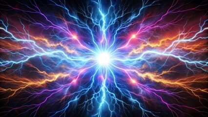 Electric Euphoria bursts in a swirling vortex of vibrant colors and pulsating beats, a sensory overload that electrifies the soul.