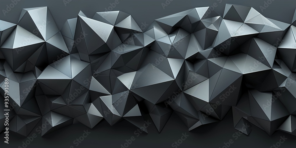 Poster abstract background with triangles