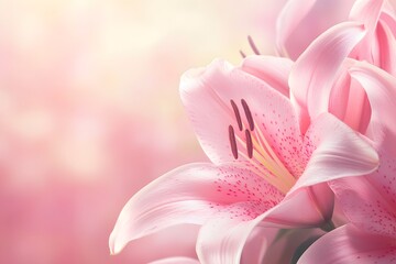 Fototapeta premium pink lily background