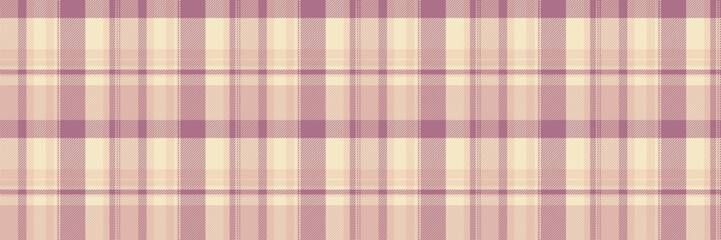 Idea tartan background textile, folklore fabric check pattern. Bold vector texture plaid seamless in light and pink colors.
