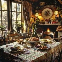 Country Table Top Quaint and Cozy Settings
