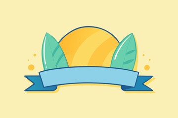 Fototapeta premium Surfboard on the beach logo