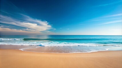 Fototapeta premium tropical ocean beach with sky