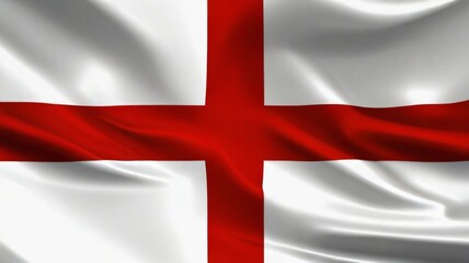 Fototapeta premium St George Cross Flag of England , Saint George cross flag England flag waving on the air good for multimedia content