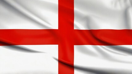 Obraz premium St George Cross Flag of England , Saint George cross flag England flag waving on the air good for multimedia content