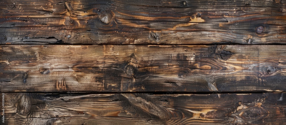 Poster old brown rustic dark grunge wood texture wood backdrop. copy space image. place for adding text and