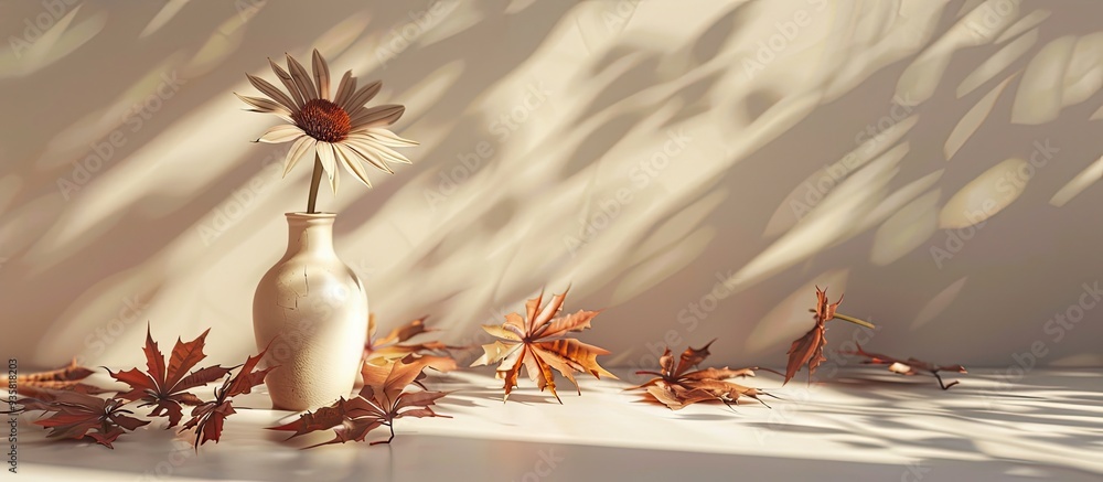 Aufkleber lit candles and green branches on a grey table with room for text. copy space image. place for addin