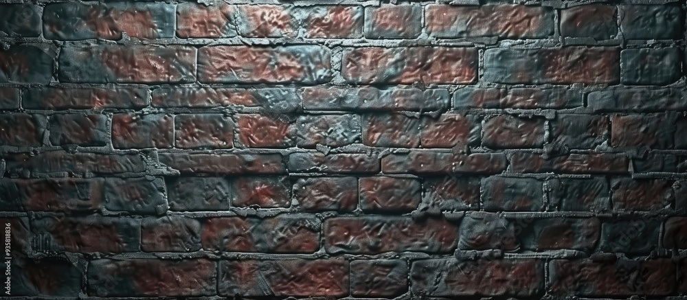 Aufkleber brick wall texture for background with free copy space for product or advertisement text design incl