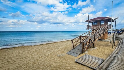 beach hut on the beach