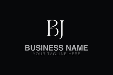 BJ B bj initial logo | initial based abstract modern minimal creative logo, vector template image. luxury logotype logo, real estate homie logo. typography logo. initials logo