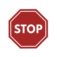 Stop sign  - vector illustration