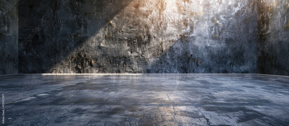 Poster background featuring a textured cement floor. copy space image. place for adding text and design