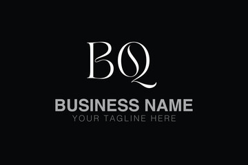 BQ B bq initial logo | initial based abstract modern minimal creative logo, vector template image. luxury logotype logo, real estate homie logo. typography logo. initials logo