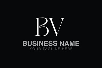BV B bv initial logo | initial based abstract modern minimal creative logo, vector template image. luxury logotype logo, real estate homie logo. typography logo. initials logo
