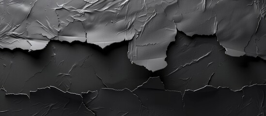 black torn paper. Copy space image. Place for adding text and design