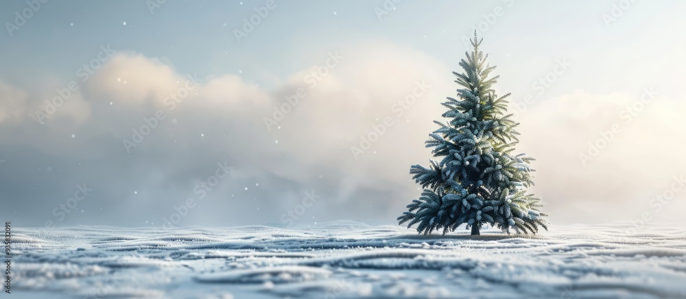 Poster holiday tree. copy space image. place for adding text and design