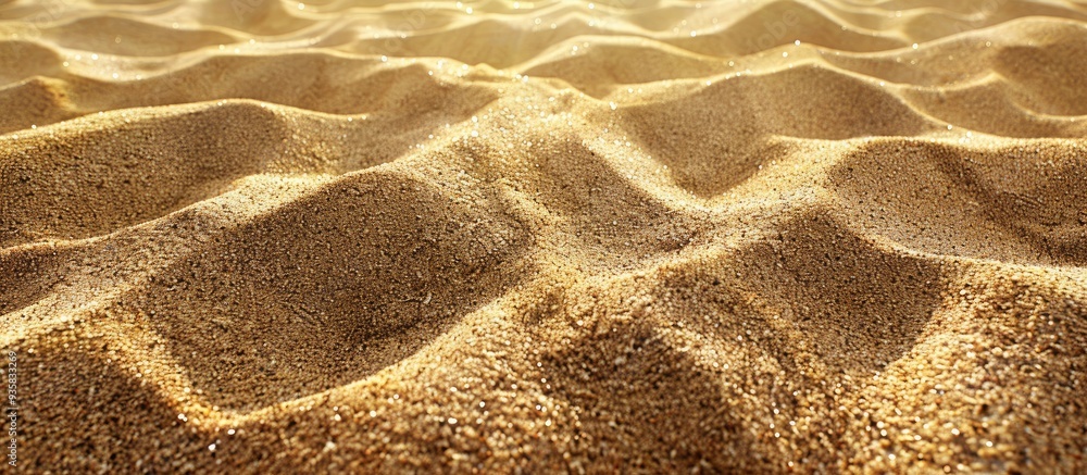 Poster texture of sand sand beach as a background. copy space image. place for adding text and design