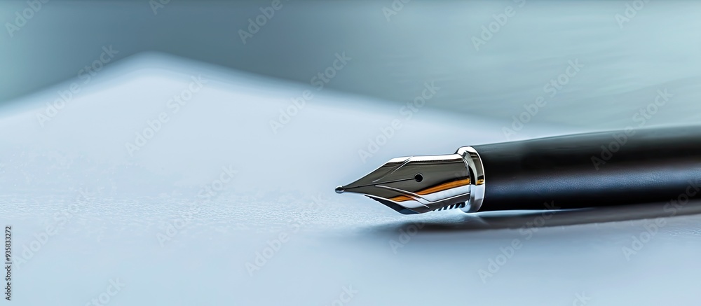 Poster pen on notepaper business idea. copy space image. place for adding text and design