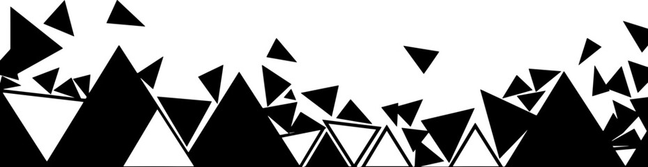 Obraz premium Triangle pattern footer border