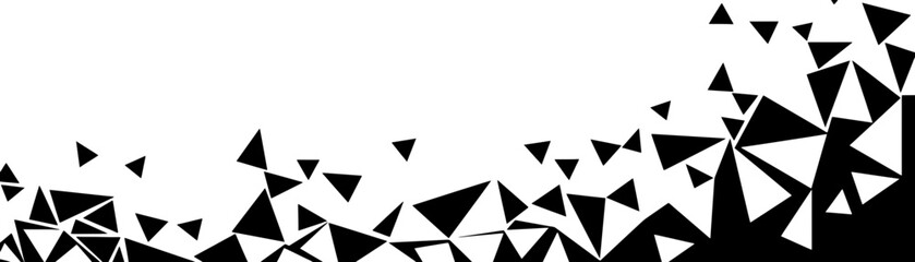 Triangle pattern footer border