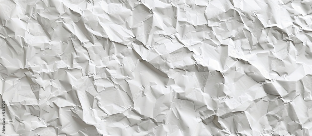 Poster old white crumpled paper texture and background space for text. copy space image. place for adding t