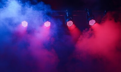 Glowing stadium lights and energetic atmosphere create a dramatic sports backdrop