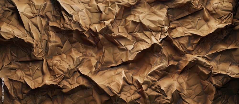 Canvas Prints Crumpled brown paper texture background for design purposes. Copy space image. Place for adding text and design