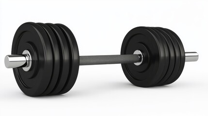 One dumbbell concept, 3D rendered