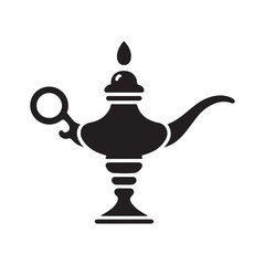 LAMP SILHOUETTE VECTOR ,LAMP ICON