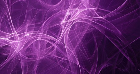 Obraz premium A vibrant abstract design featuring swirling purple lines and patterns, evoking a sense of motion and fluidity.