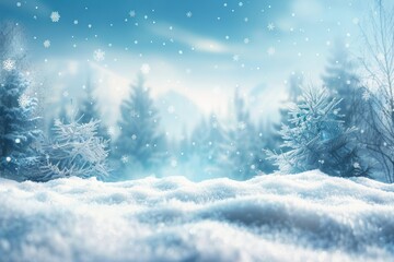 Naklejka premium Snowy Winter Wonderland