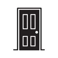 DOOR SILHOUETTE VECTOR , DOOR ICON	