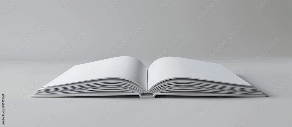 Poster book mockup on isolated background design. copy space image. place for adding text and design