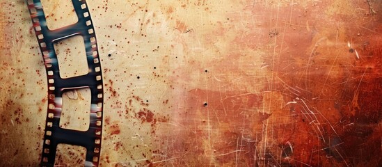 Obraz premium Grungy film negative backdrop copyspace