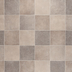 Neutral Checkerboard Tile Texture – Rustic Stone Flooring with Square Pattern