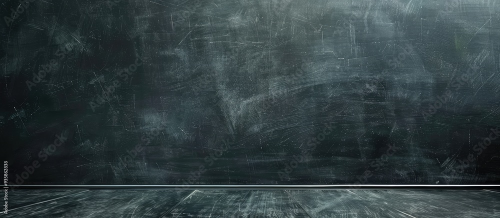 Poster attractive silver blackboard. copy space image. place for adding text and design