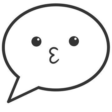 recommend clip art: whistle face chat bubble cartoon