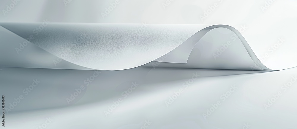 Poster close up of an open sheet of note paper. copy space image. place for adding text and design