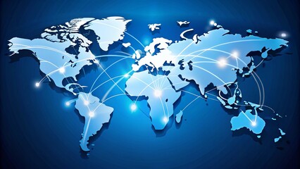 Worldwide connection background illustration vector
