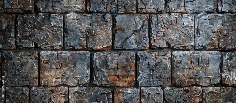 Aufkleber a portion of the wall constructed with bricks. copy space image. place for adding text and design