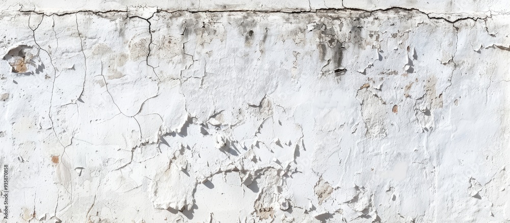 Poster white distressed weathered whitewashed wall texture. copy space image. place for adding text and des
