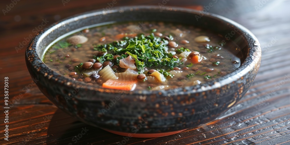 Canvas Prints vegetable soup in a bowl