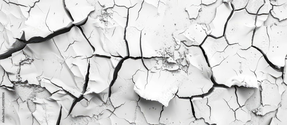 Poster cracked paint texture on wall. copy space image. place for adding text and design