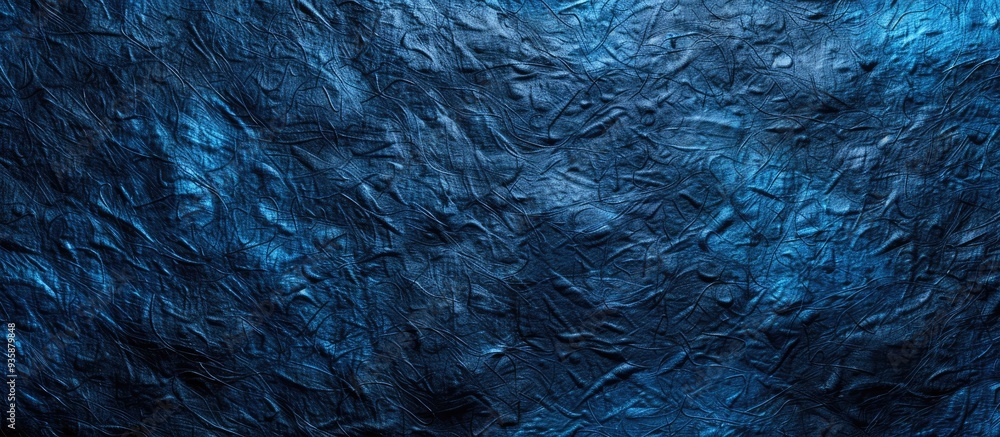 Poster rough felt pattern in blue color abstract background and texture for design purposes. copy space ima