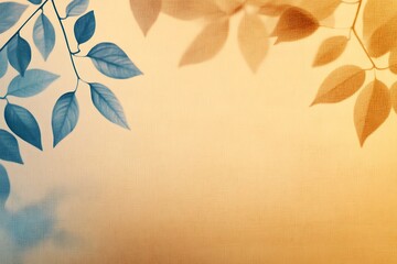 Beige Summer Background gradient color Pastel Yellow Blue overlay pattern gold wallpaper beige Shadow Texture Leaf Summer Autumn